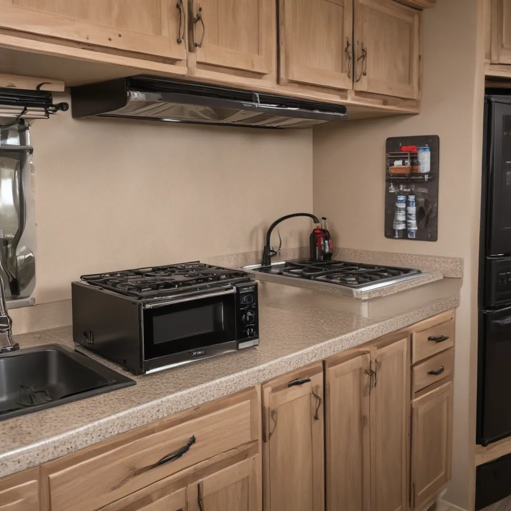 Install Built-in Appliances for RV Kitchen Convenience