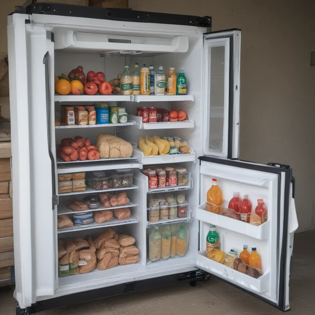 Install a Residential Fridge for More Food Storage On The Road