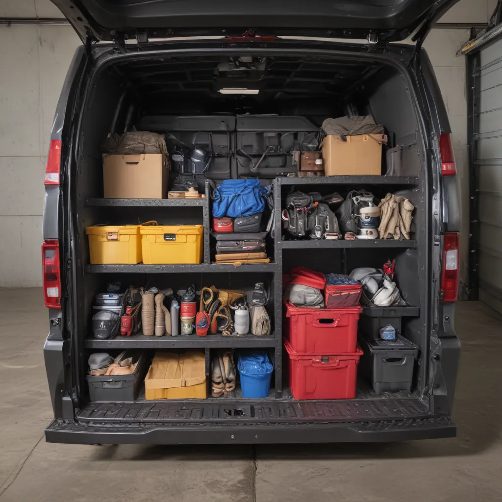 Specialized Storage and Organization for Work Vehicles