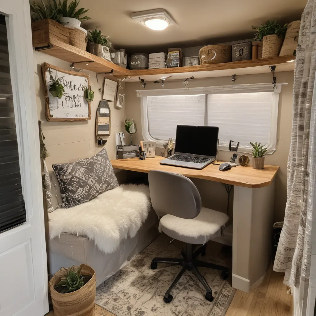 Turn an Unused Space into a Cozy RV Office Nook